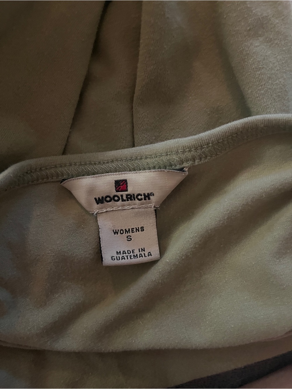 Woolrich Women's Crewneck Top in Olive - Picture 7 of 8
